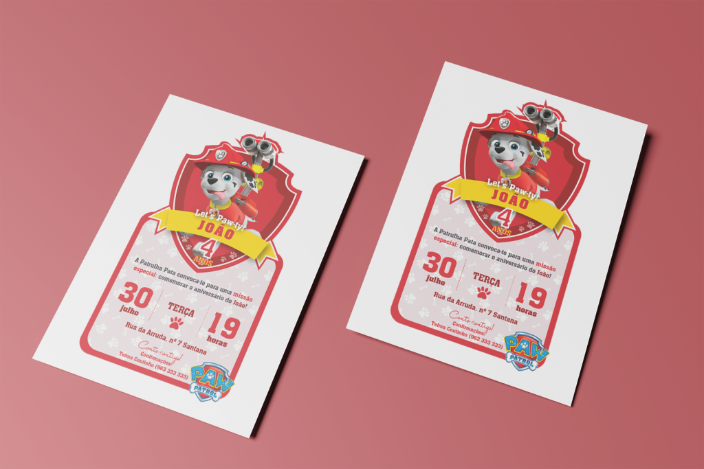 Convite Digital Patrulha Pata